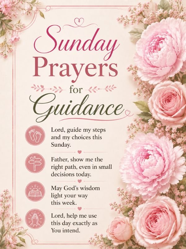 Sunday Prayers for Guidance