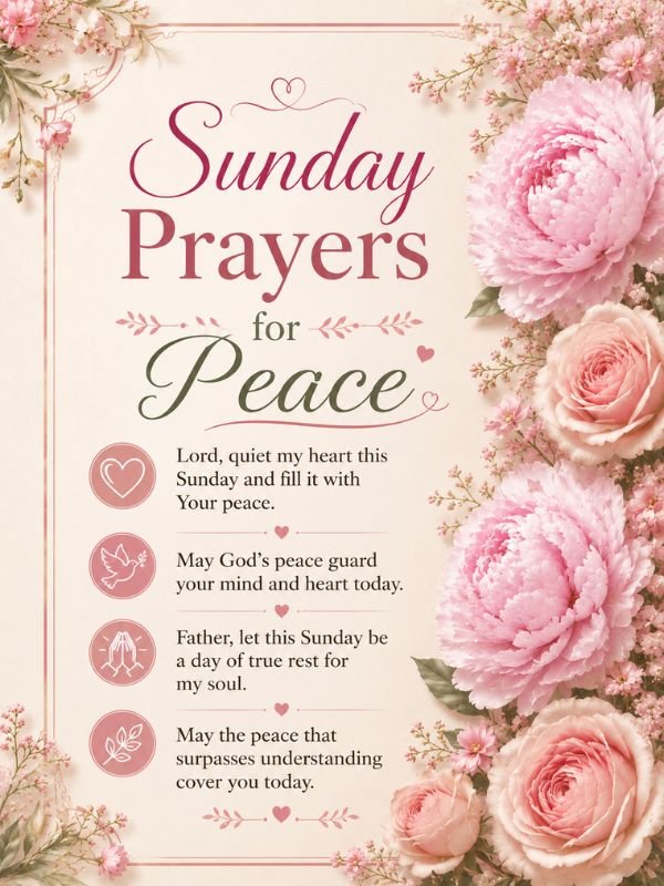 Sunday Prayers for Peace