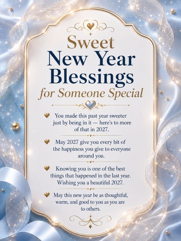 Sweet New Year Blessings for Someone Special