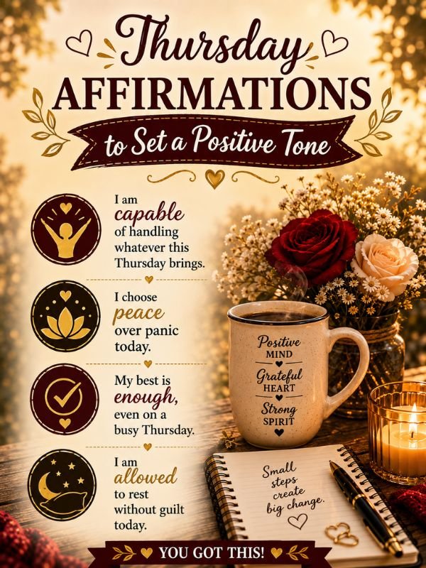 Thursday Affirmations to Set a Positive Tone