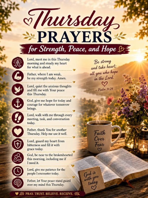 Thursday Prayers for Strength