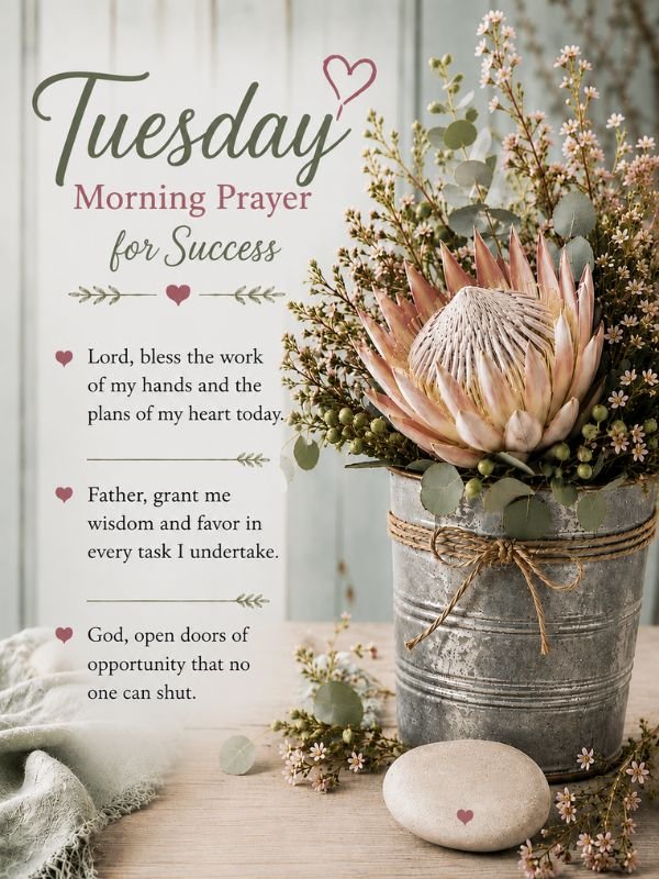 Tuesday Morning Prayers for Success