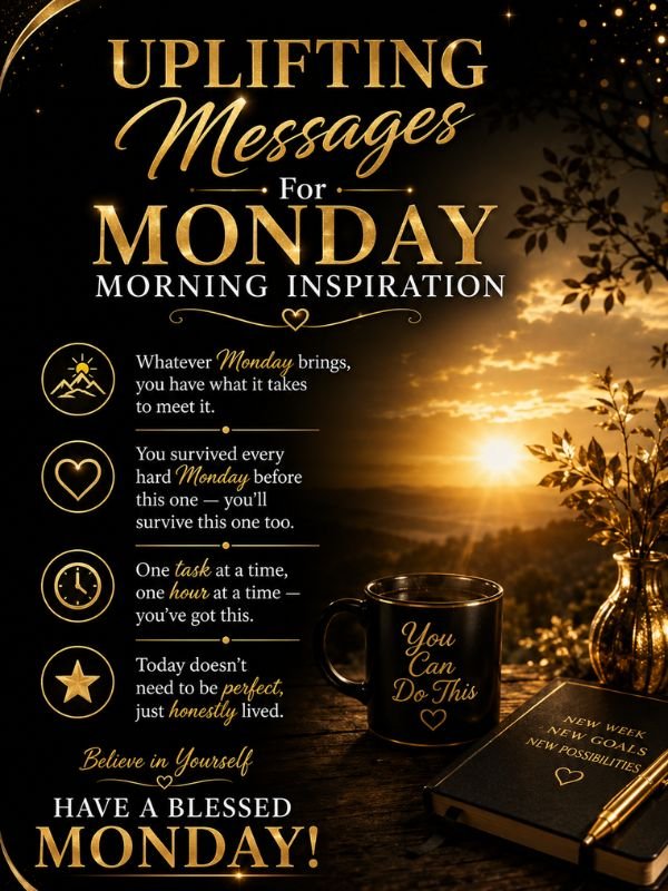 Uplifting Messages For Monday Morning Inspiration