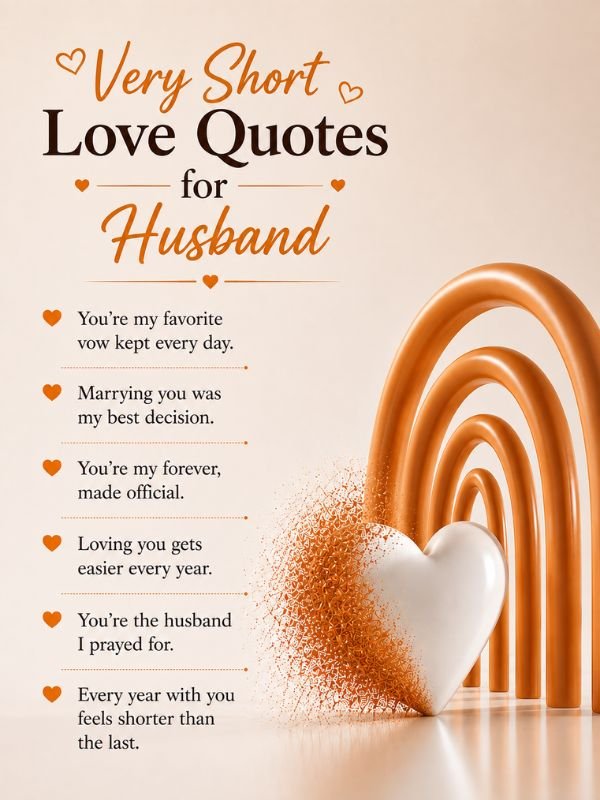 Very Short Love Quotes for Husband (1)