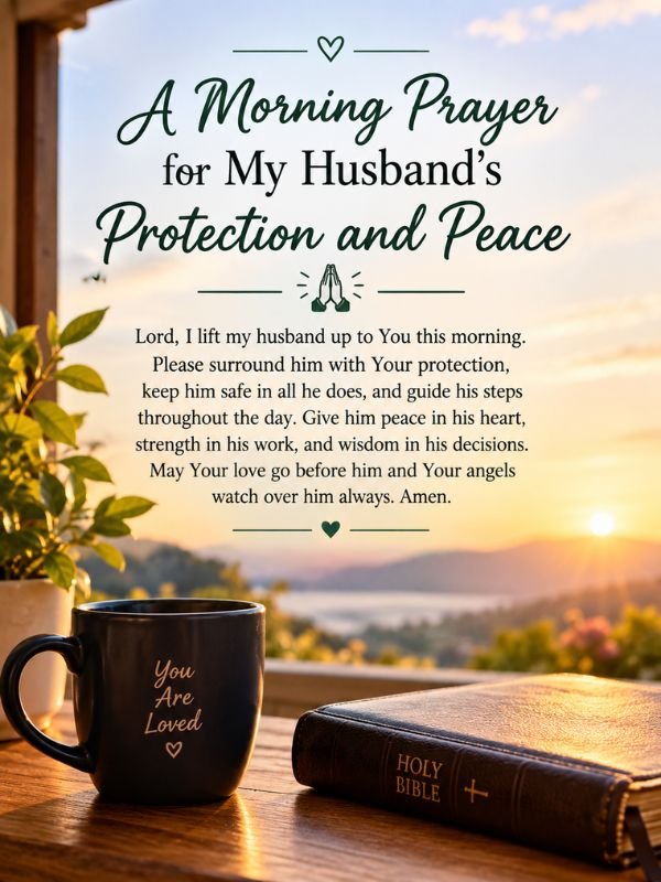 A Morning Prayer for My Husbands Protection and Peace