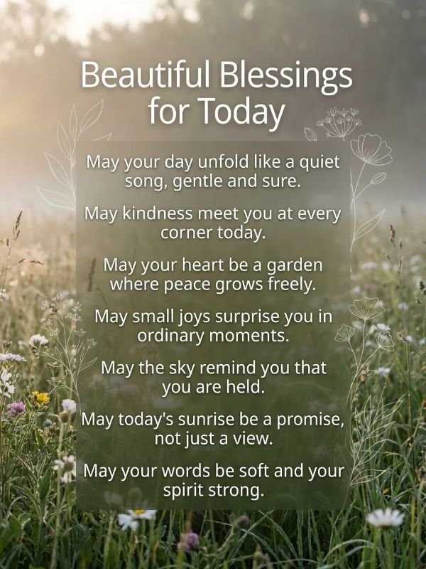 Beautiful Blessings for Today