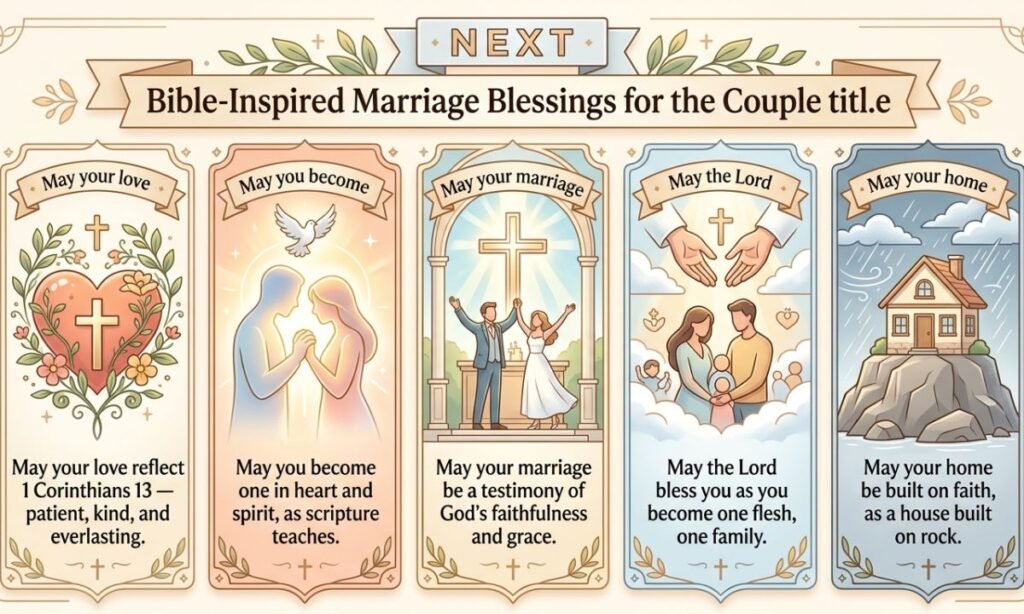 Bible-Inspired Marriage Blessings for the Couple