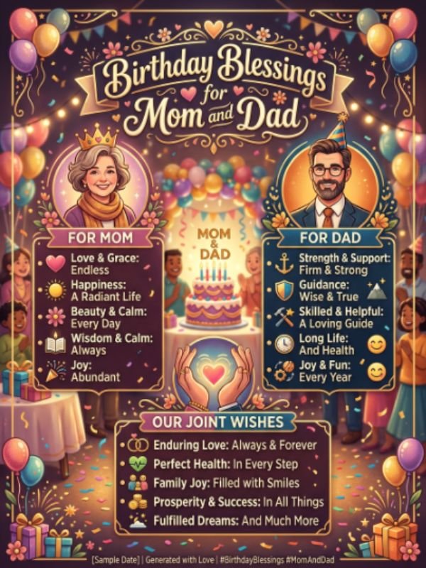 Birthday Blessings for Mom and Dad
