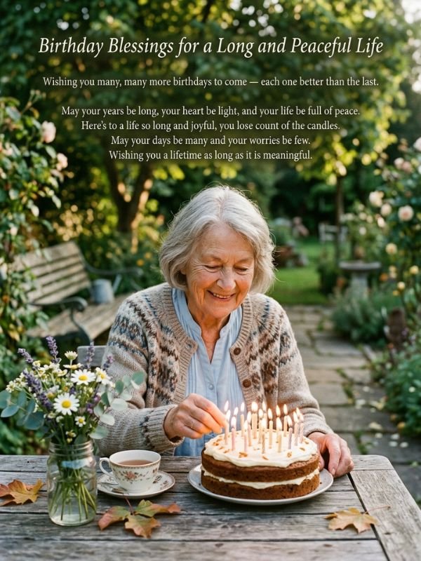Birthday Blessings for a Long and Peaceful Life