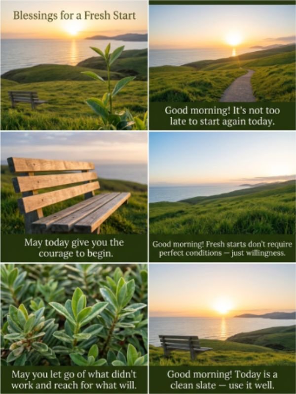 Blessings for a Fresh Start