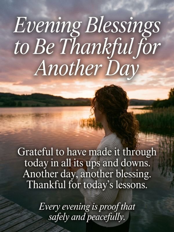 Evening Blessings to Be Thankful for Another Day