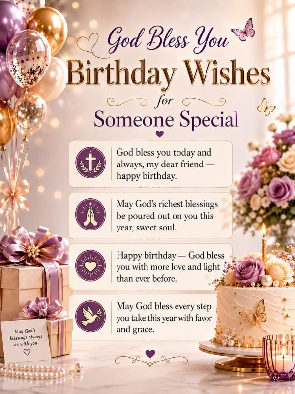 God Bless You Birthday Wishes for Someone Special