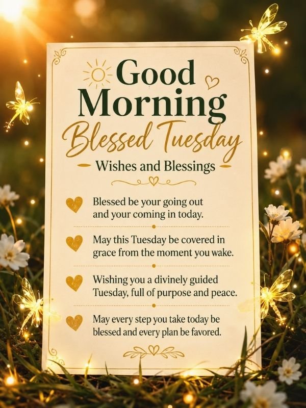 Good Morning Blessed Tuesday Wishes and Blessings