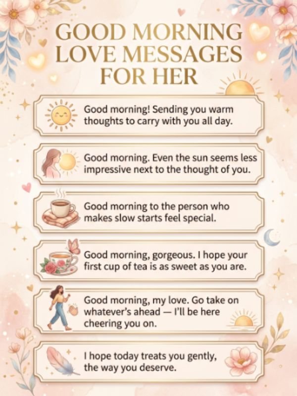 Good Morning Love Messages for Her