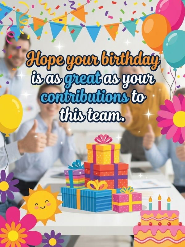 Happy Birthday Wishes for Coworkers and Boss