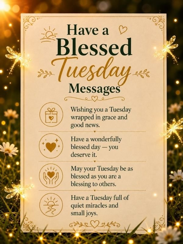 Have a Blessed Tuesday Messages