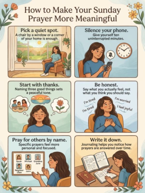 How to Make Your Sunday Prayer More Meaningful