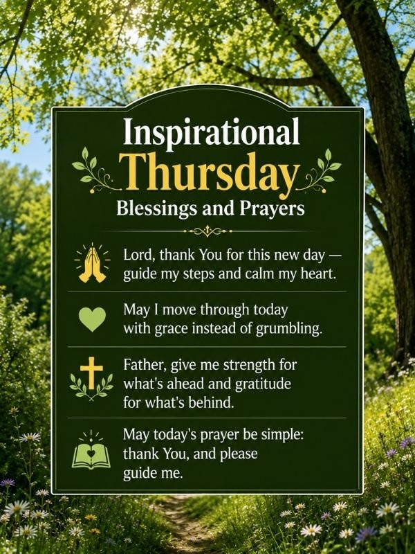 Inspirational Thursday Blessings and Prayers