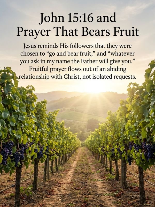 John 1516 and Prayer That Bears Fruit