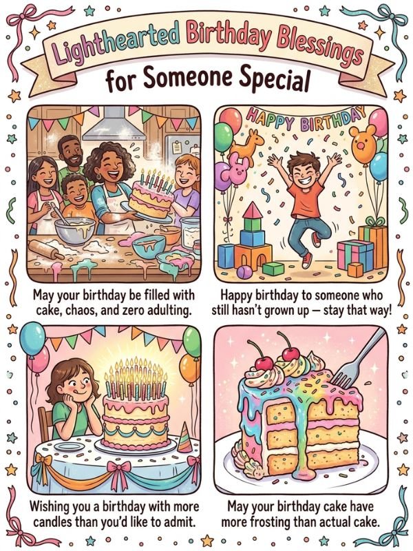Lighthearted Birthday Blessings for Someone Special