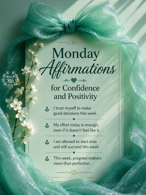 Monday Affirmations for Confidence and Positivity