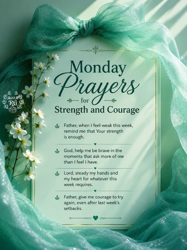 Monday Prayers for Strength and Courage