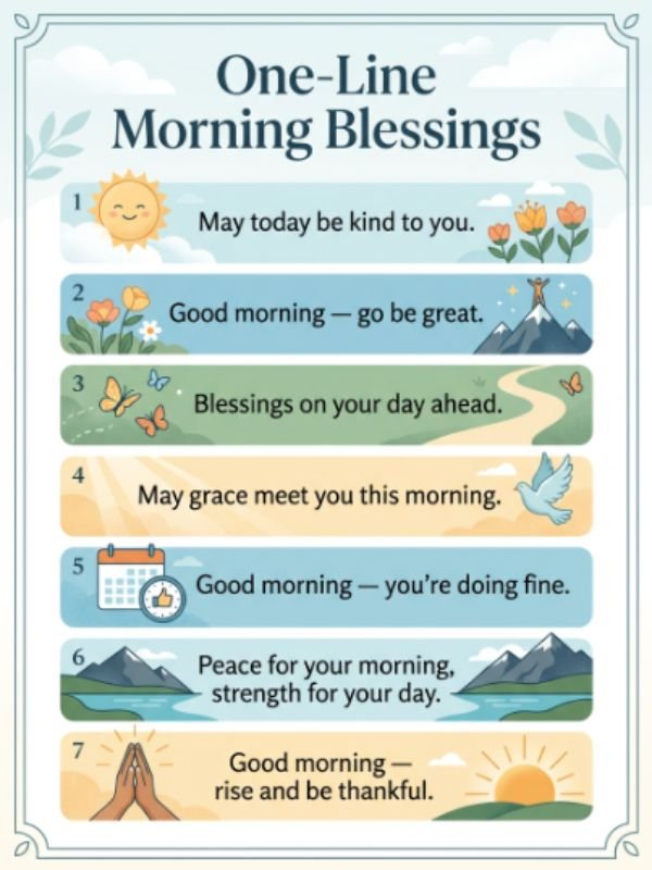 One-Line Morning Blessings