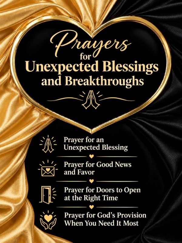 Prayers for Unexpected Blessings and Breakthroughs