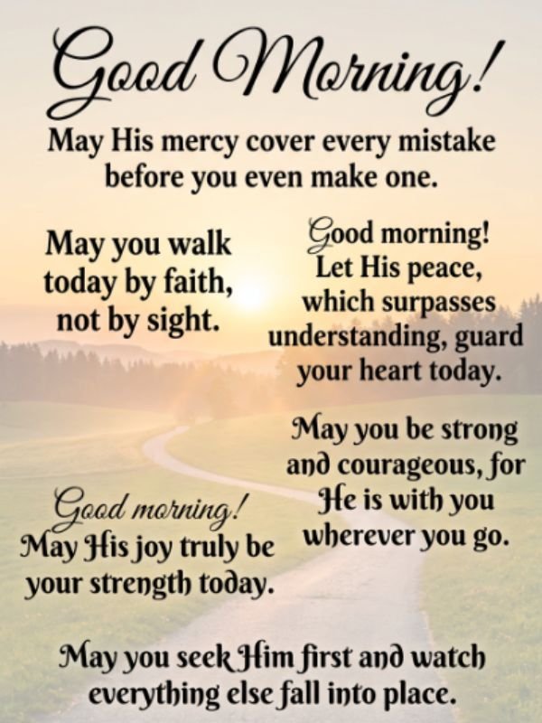 Scripture-Based Morning Blessings
