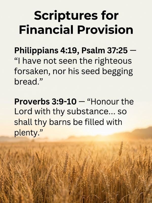 Scriptures for Financial Provision