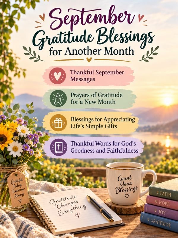 September Gratitude Blessings for Another Month