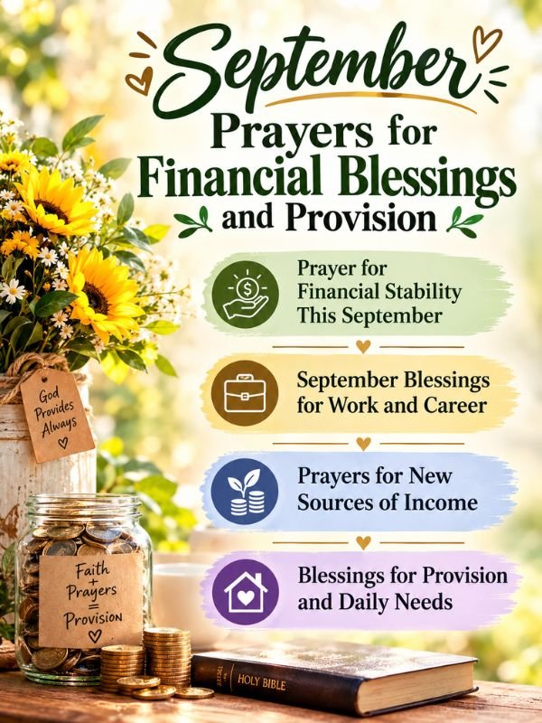 September Prayers for Financial Blessings and Provision