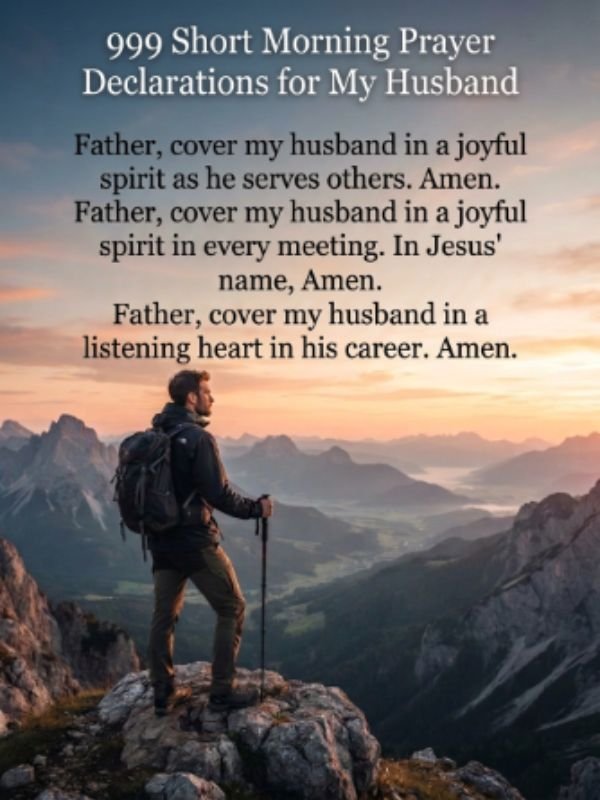 Short Morning Prayer for My Husband (1)