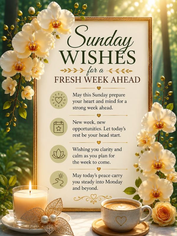 Sunday Wishes for a Fresh Week Ahead