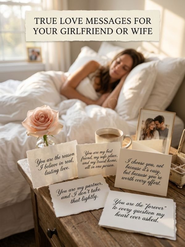 True Love Messages for Your Girlfriend or Wife