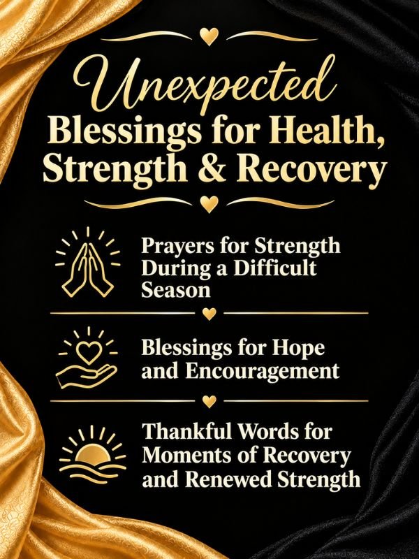 Unexpected Blessings for Health, Strength & Recovery