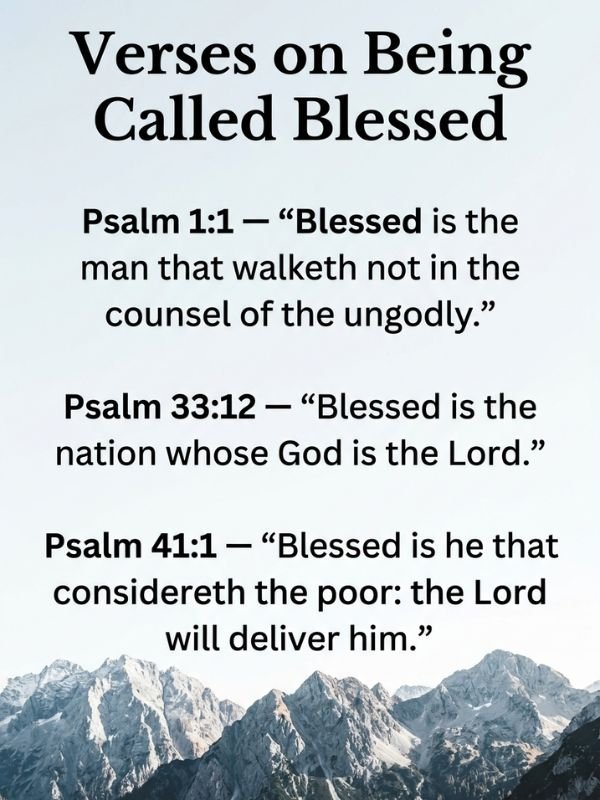 Verses on Being Called Blessed