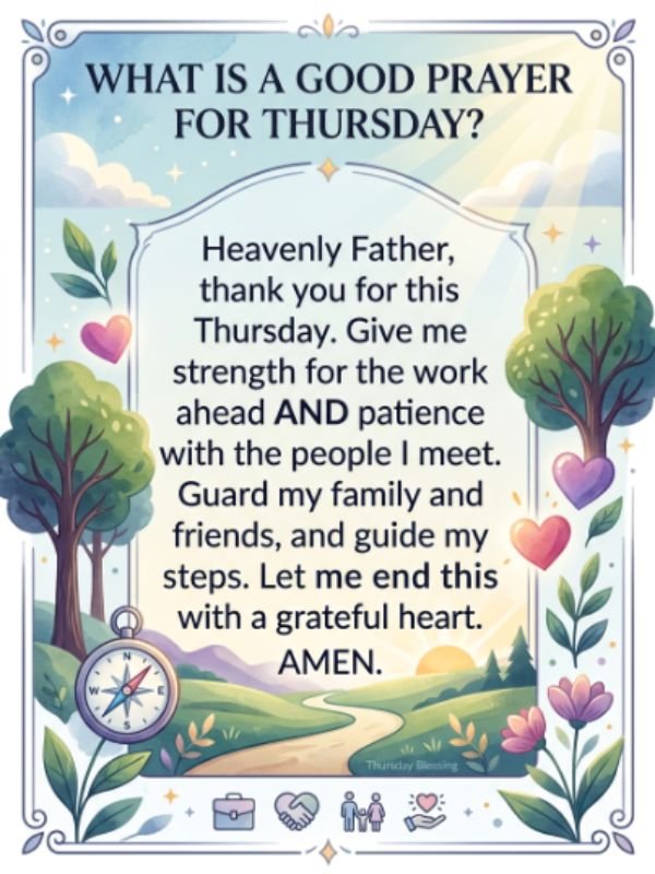 What Is a Good Prayer for Thursday