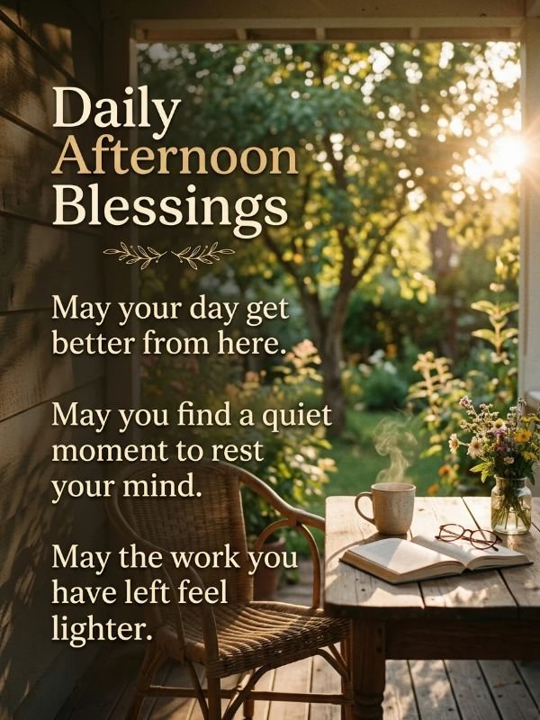 Daily Afternoon Blessings
