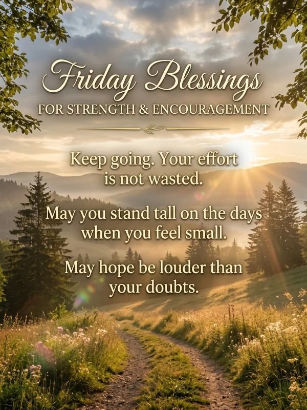 Friday Blessings for Strength and Encouragement