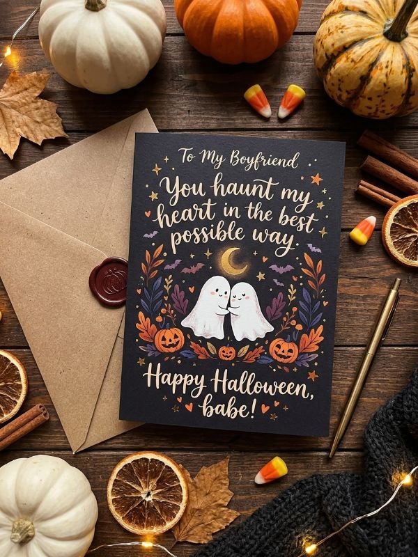 Halloween Love Cards for Boyfriend