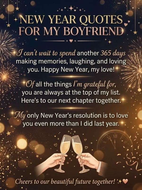 New Year Quotes for Boyfriend