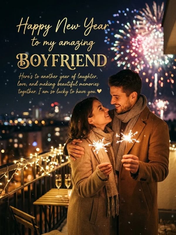 Special New Year Wishes for Boyfriend