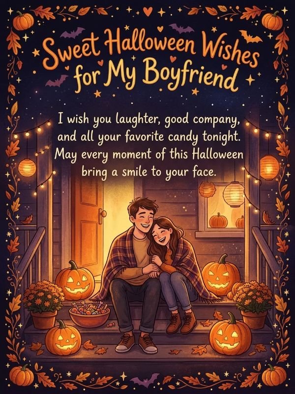 Sweet Halloween Wishes for My Boyfriend