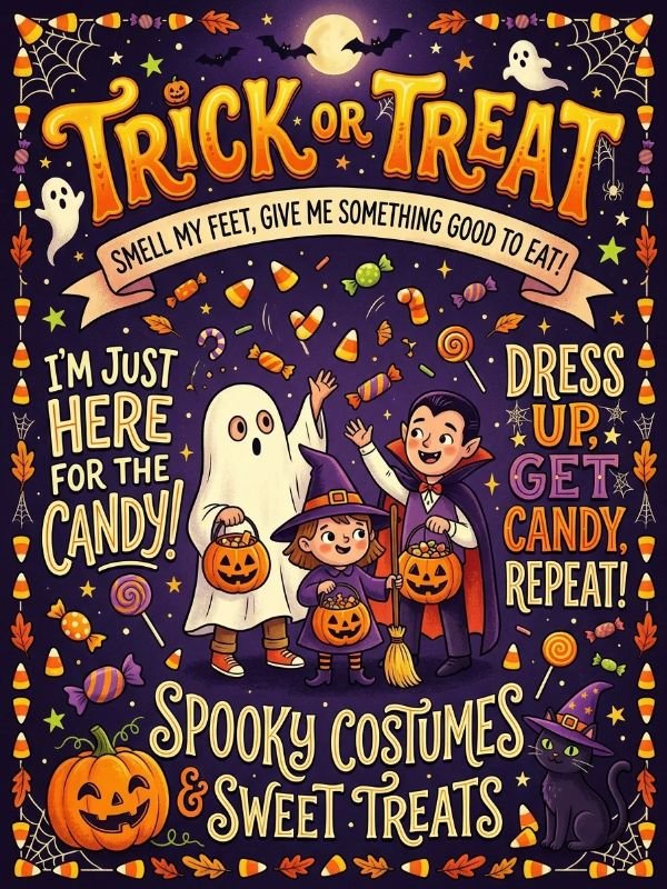Trick-or-Treat, Candy and Costume Quotes