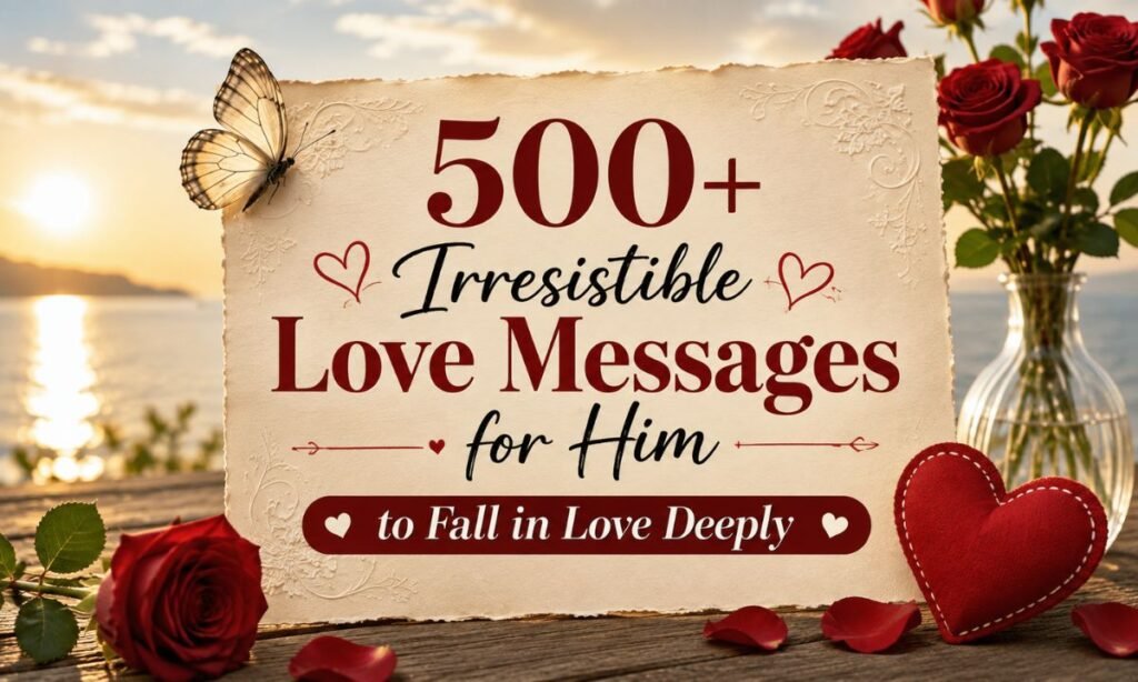 500+ Irresistible Love Messages for Him to Fall in Love Deeply