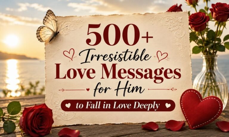 500+ Irresistible Love Messages for Him to Fall in Love Deeply
