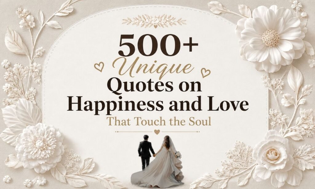 500+ Unique Quotes on Happiness and Love