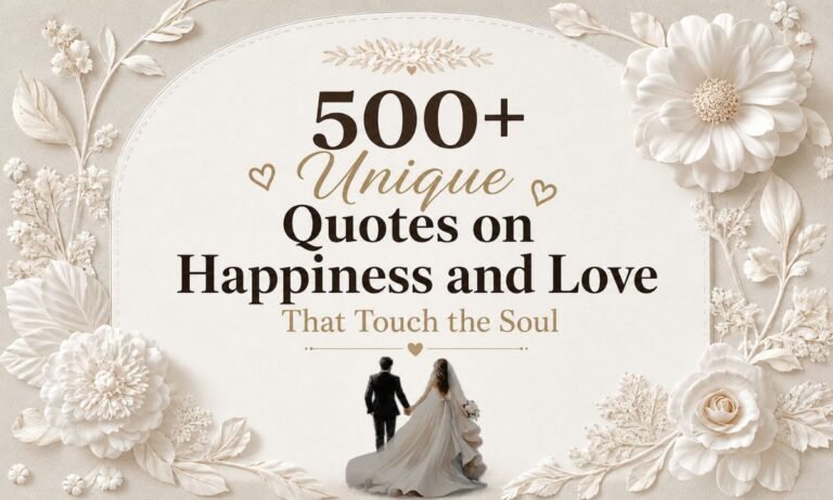500+ Unique Quotes on Happiness and Love