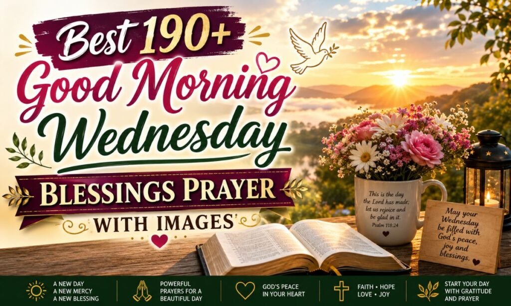 Best 190+ Good Morning Wednesday Blessings